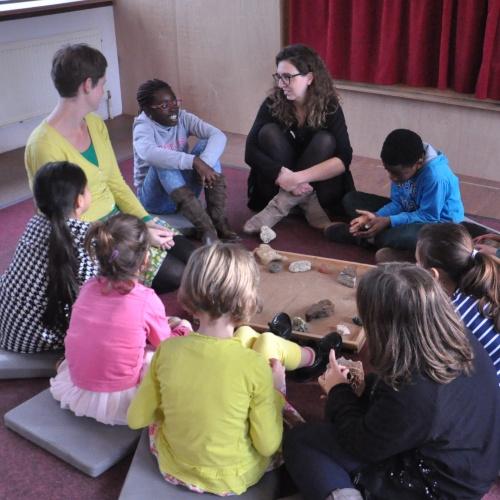 Kinderen in kring in klas